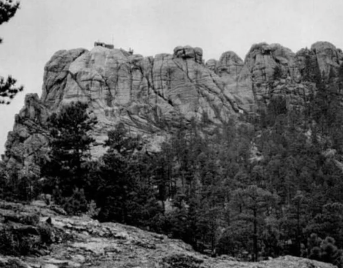 1927, 'The Six Grandfathers.' Before what we now know as Mt. Rushmore was constructed.