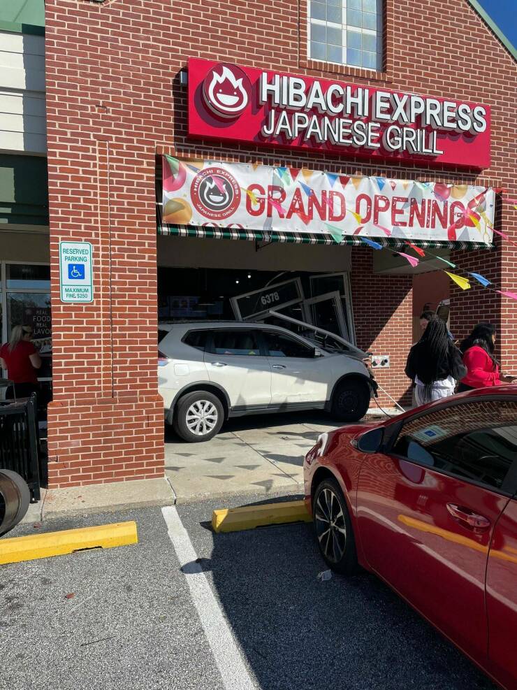 monday morning randomness - luxury vehicle - Food Reserved Parking Maximum Fine $250 Achie Anese Hibachi Express Japanese Grill Grand Openings 6378 200