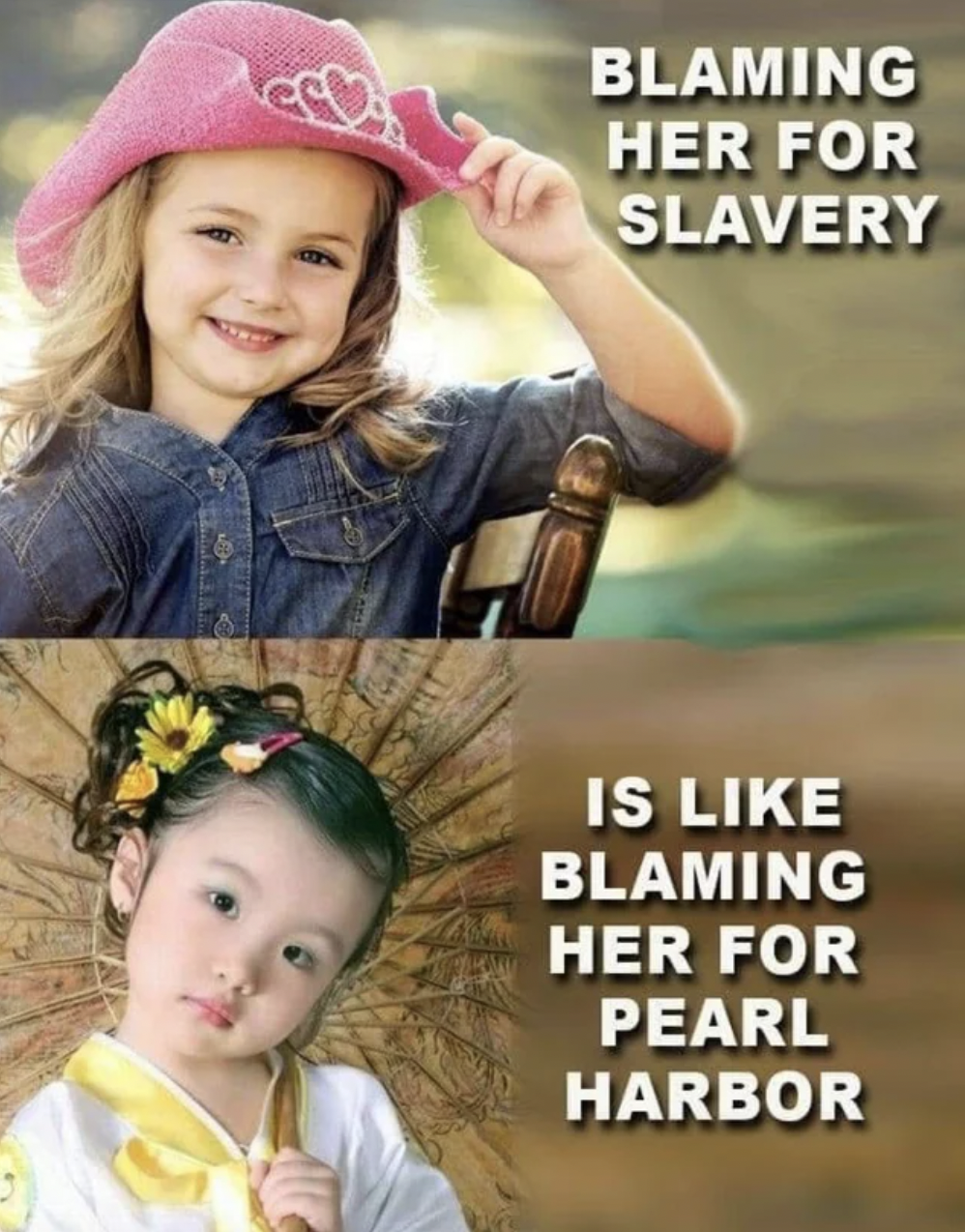little girl smile - Blaming Her For Slavery Is Blaming Her For Pearl Harbor