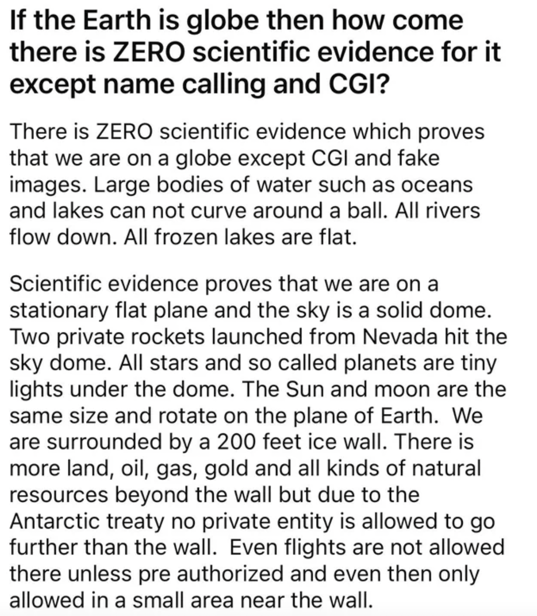 Confidently Incorrect - document - If the Earth is globe then how come there is Zero scientific evidence for it except name calling and Cgi? There is Zero scientific evidence which proves that we are on a globe except Cgi and fake images. Large bodies of