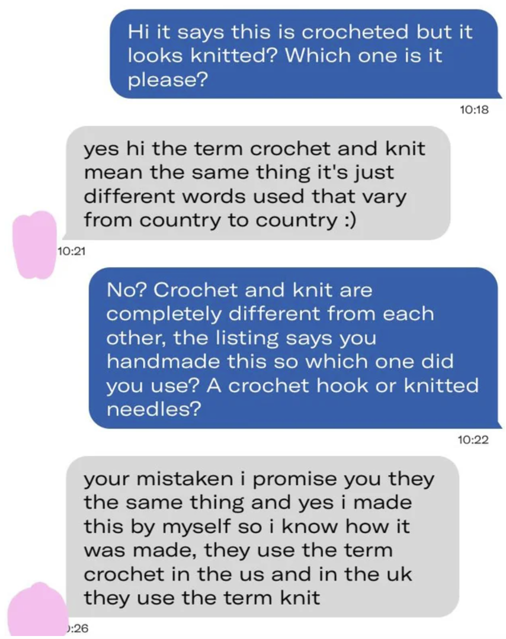 Confidently Incorrect - number - yes hi the term crochet and knit mean the same thing it's just different words used that vary from country to country Hi it says this is crocheted but it looks knitted? Which one is it please? your mistaken i promise you t