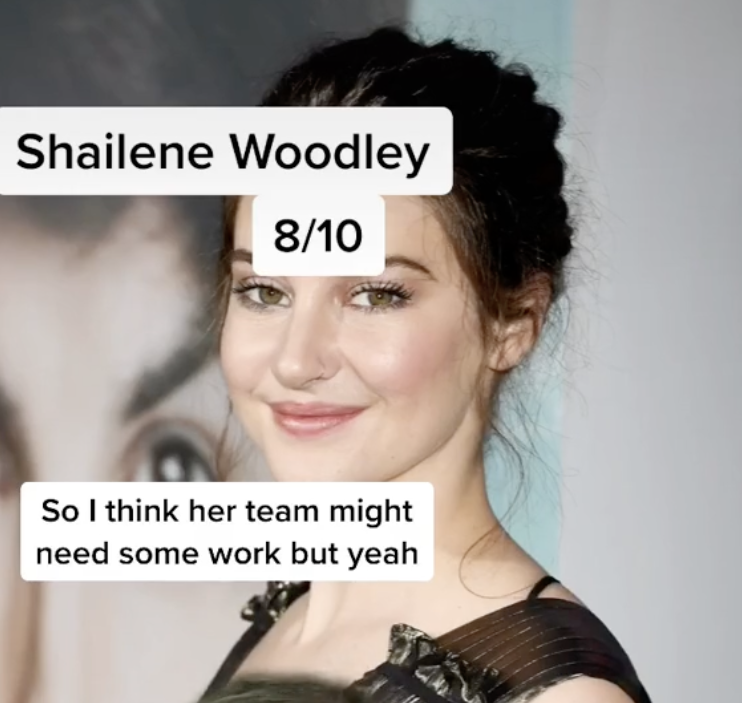 Ranking Celebrity Diners - hairstyle - Shailene Woodley 810 So I think her team might need some work but yeah