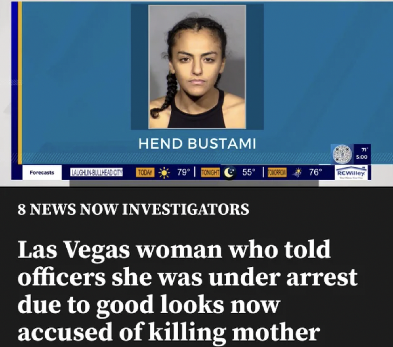 Funny facepalms - close and your enemies closer -  who told officers she was under arrest due to good looks now accused of killing mother 76 RCWilley