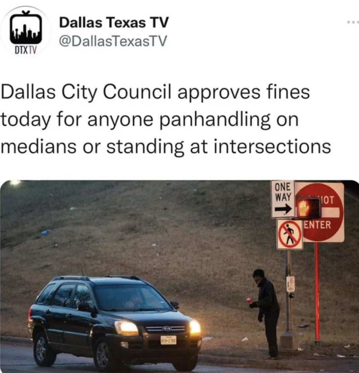 Funny facepalms - asphalt - Dtxtv Dallas Texas Tv Dallas City Council approves fines today for anyone panhandling on medians or standing at intersections One Way Iot Enter
