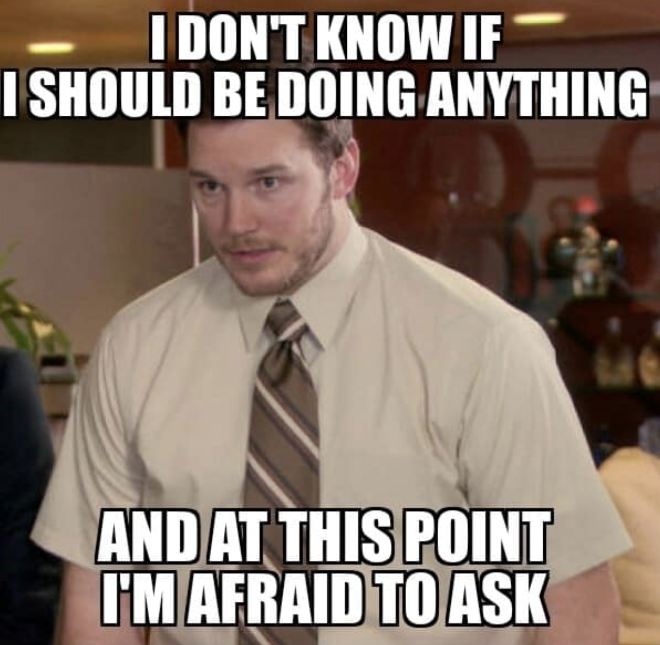 Work memes - I Don'T Know If I Should Be Doing Anything And At This Point I'M Afraid To Ask