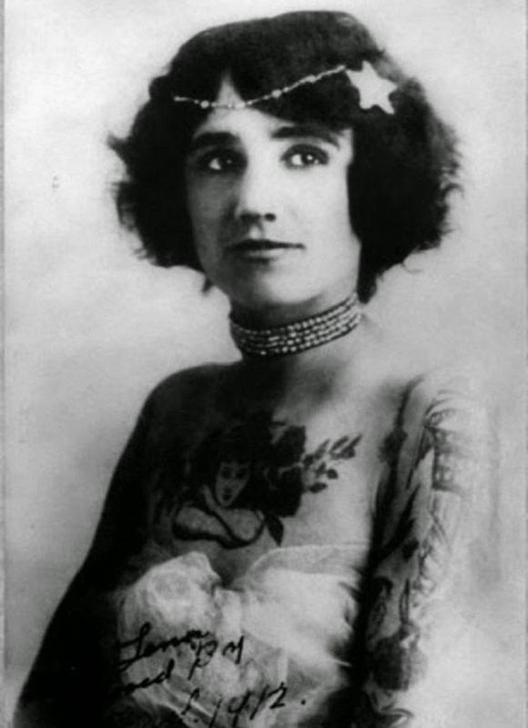 21 Stunning Historical Pics of Women with Tattoos