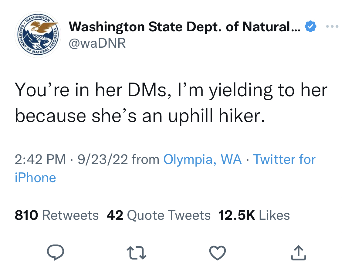 'Washington Department of Natural Resources' Is the Funniest Twitter Account You’re Not Following