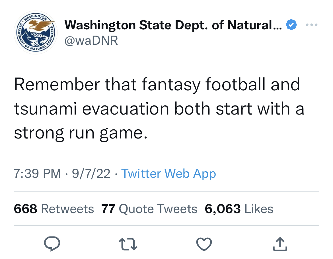 'Washington Department of Natural Resources' Is the Funniest Twitter Account You’re Not Following