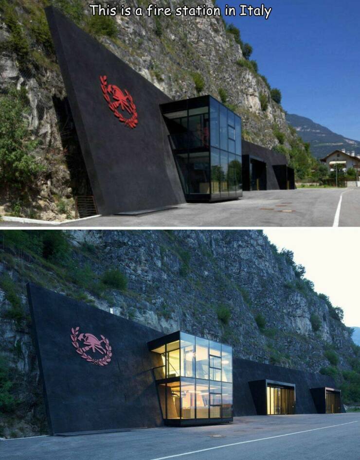monday morning randomness - fire station in italy - This is a fire station in Italy