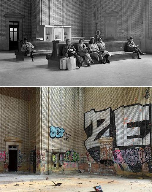 Then and Now Pictures - Detroit - 3 N Ze