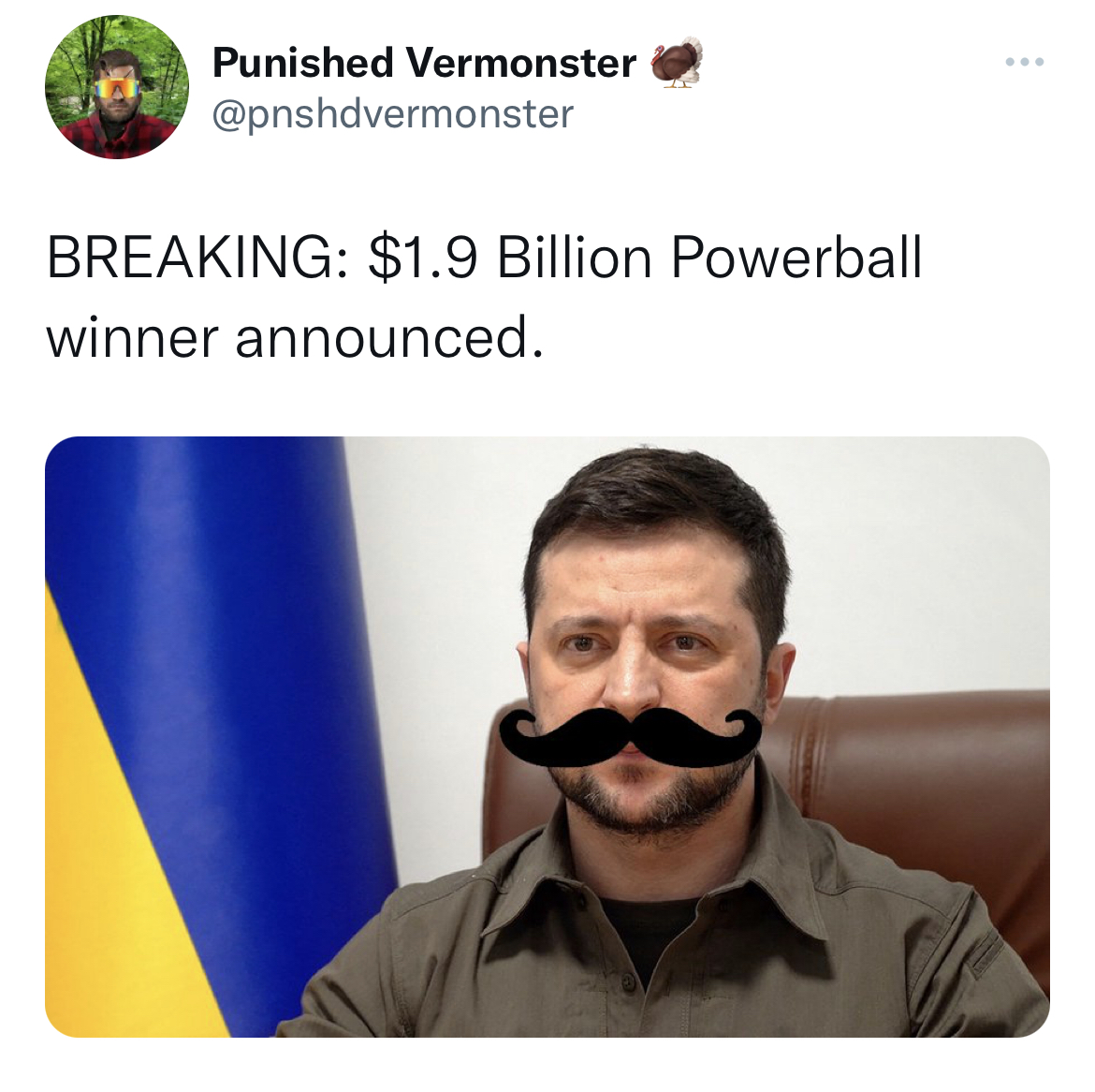 moustache - Punished Vermonster Breaking $1.9 Billion Powerball winner announced. www