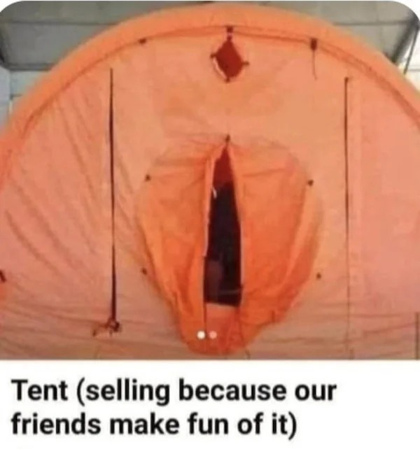 tent - Tent selling because our friends make fun of it