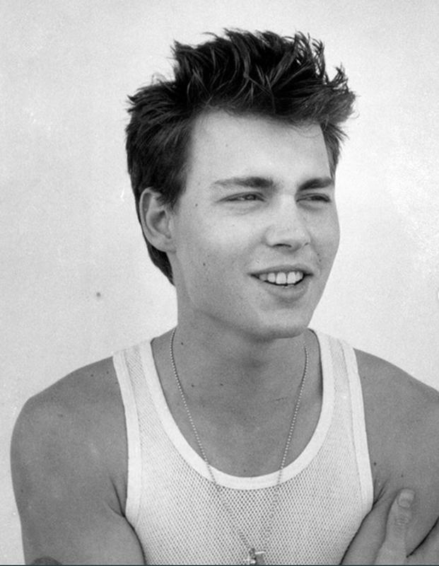 A young and spritely Johnny Depp.