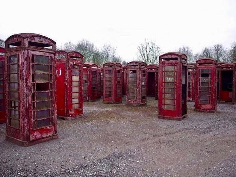 Ever wondered what happens to old red phone booths?  Look no further.