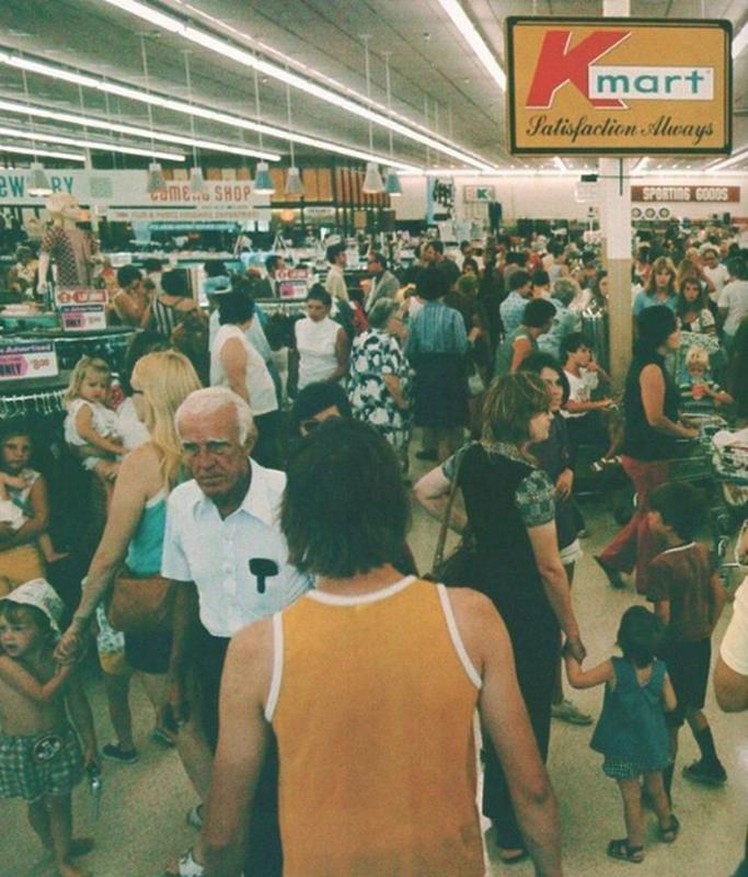 rare historical photos - kmart in the 70s - W Ry Come Shop Km Satisfaction Always mart Sporting Goods