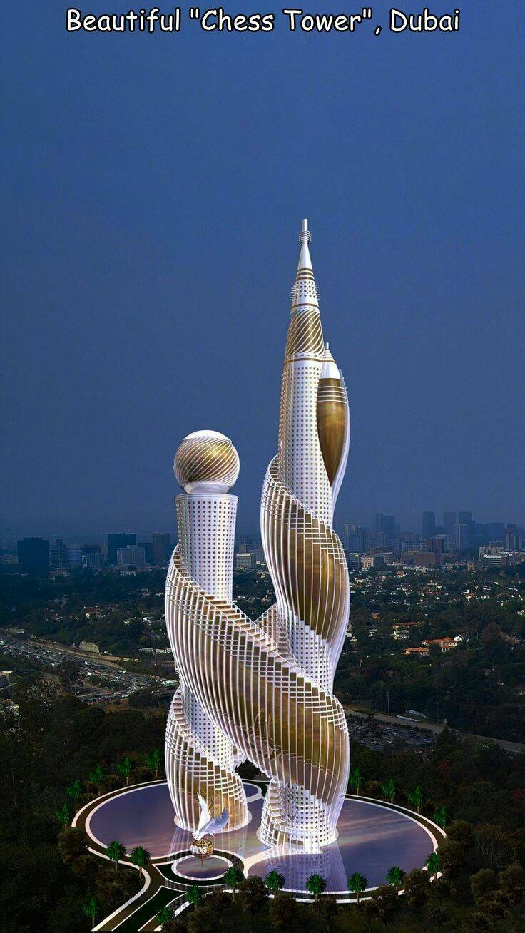 cool random pics - chess tower dubai - Beautiful "Chess Tower", Dubai