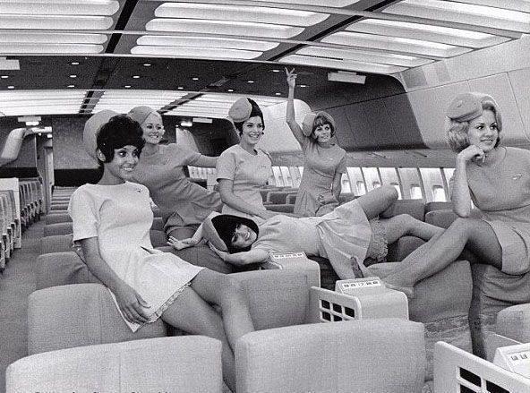 1960s flight attendants.