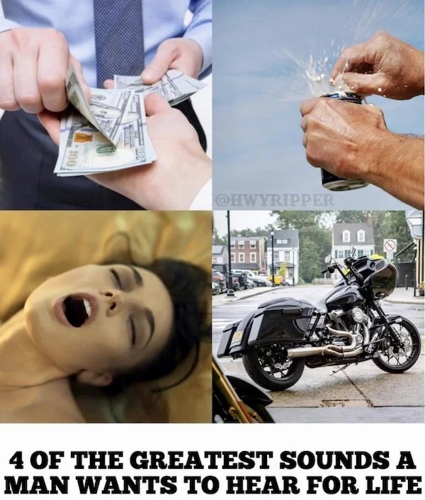 spicy and NSFW memes tantric tuesday - vehicle - 100 4 Of The Greatest Sounds A Man Wants To Hear For Life