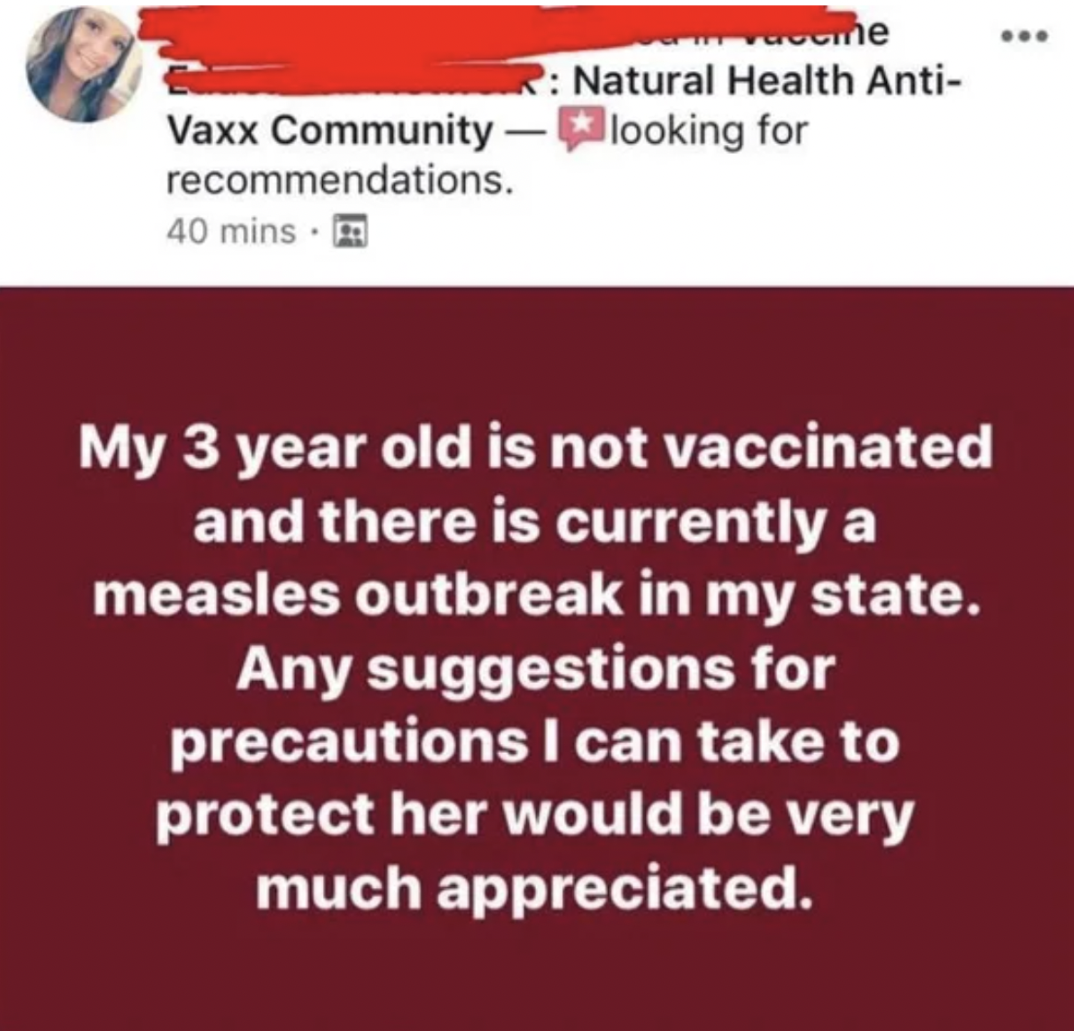 Face-Plants and Fails - vaccine Natural Health Anti Vaxx Communitylooking for recommendations.