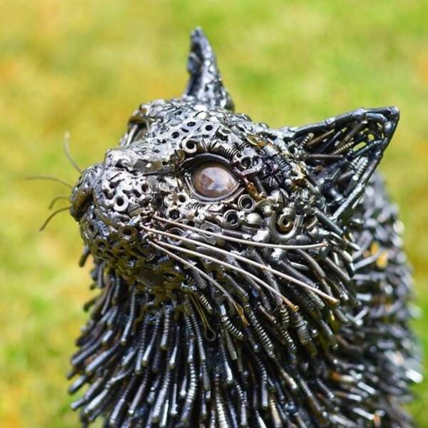 random pics - sculptures out of recycled materials