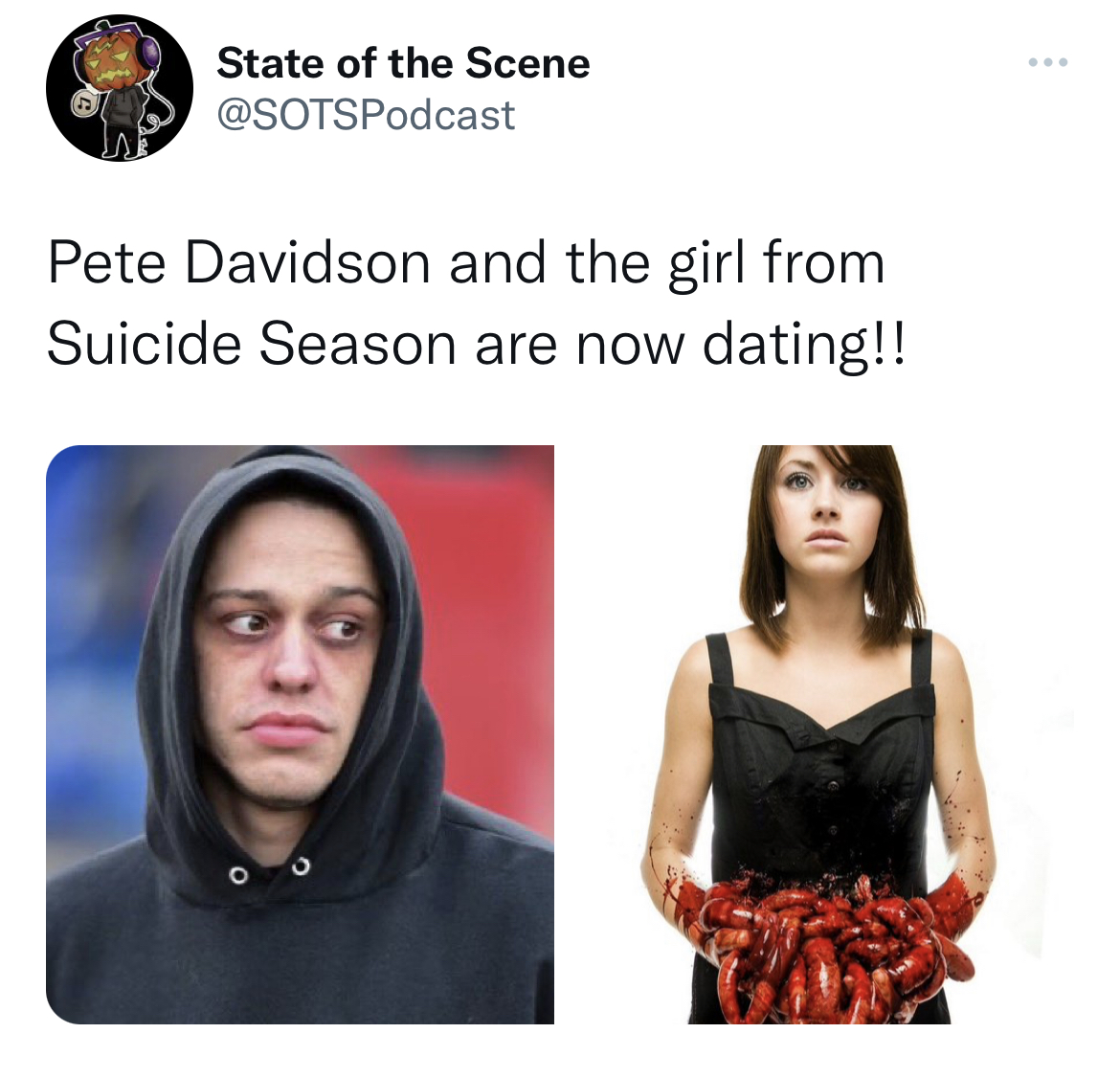 Tweets roasting celebrities - bmth suicide season cover - State of the Scene Pete Davidson and the girl from Suicide Season are now dating!!