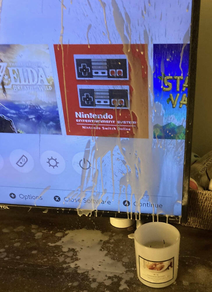 moments life decided to suck - candle exploded tv - Elida Breath Wild Tcl 18 18 Nintendo Entertainment System Nintendo Switch Online Sta Va Options X Close Software A Continue Toiles