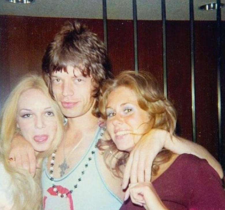 epic colorized historical photos - mick jagger at the playboy mansion