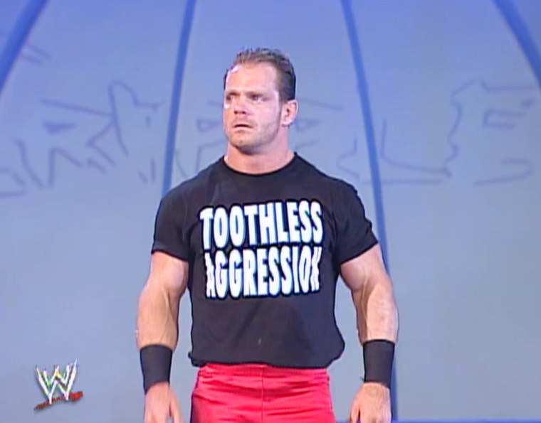 greatest historic falls from grace - chris benoit toothless aggression - A W Toothless Aggression