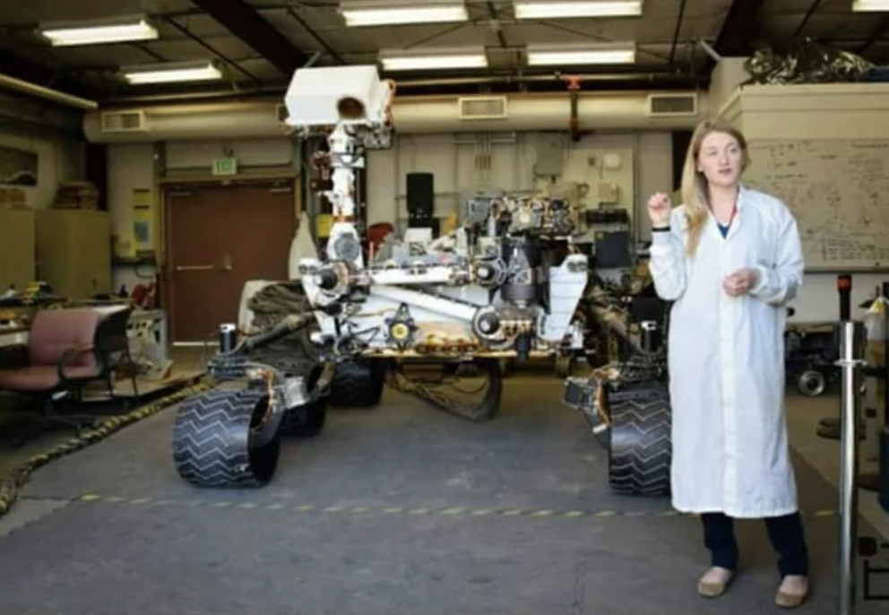 Actual size of the Mars rover.