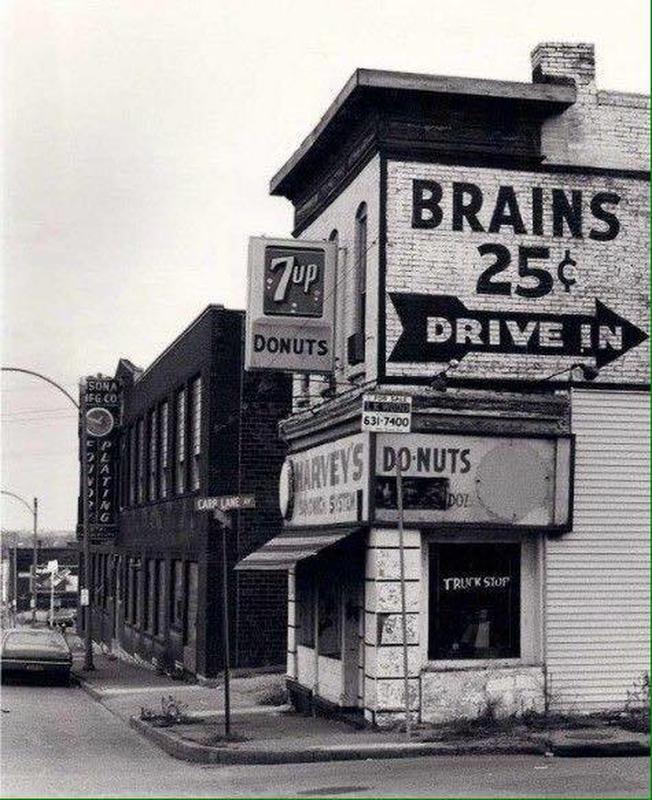creepy and captivating photos - brains 25 cents drive - Sona Ifg Co Carp Lane 7Up Donuts 35337 Lx Wood 6317400 Brains 25 Drive In Dirveys Donuts Saonics Stoga Dol Truck Stop