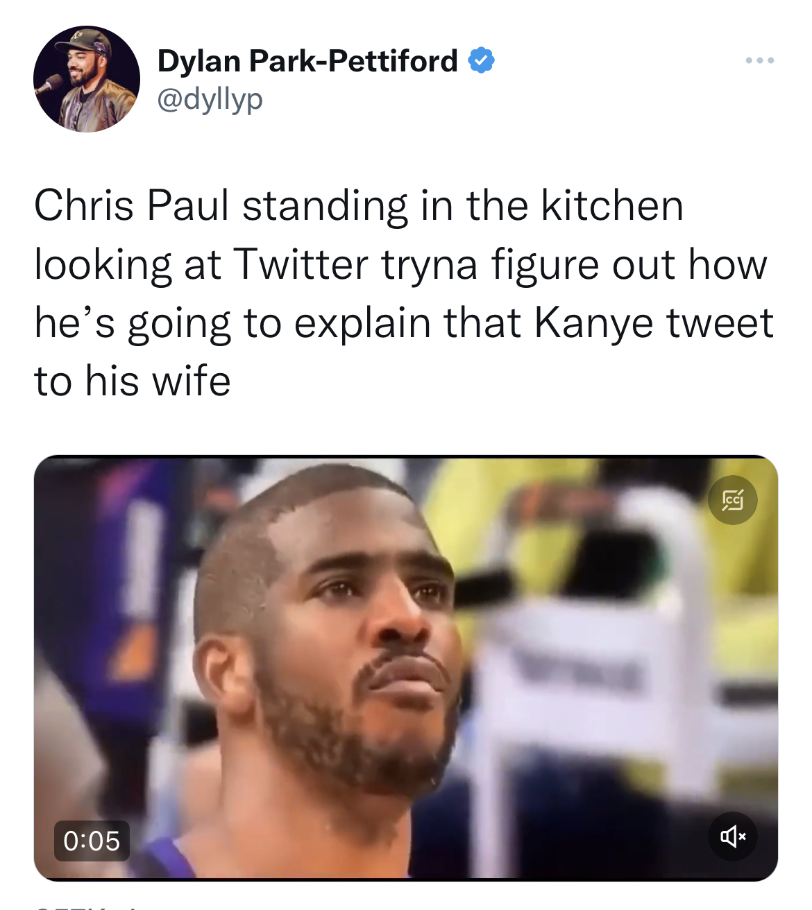 Chris Paul and Kim K memes - european union office in kosovo - Dylan ParkPettiford Chris Paul standing in the kitchen looking at Twitter tryna figure out how he's going to explain that Kanye tweet to his wife Fe