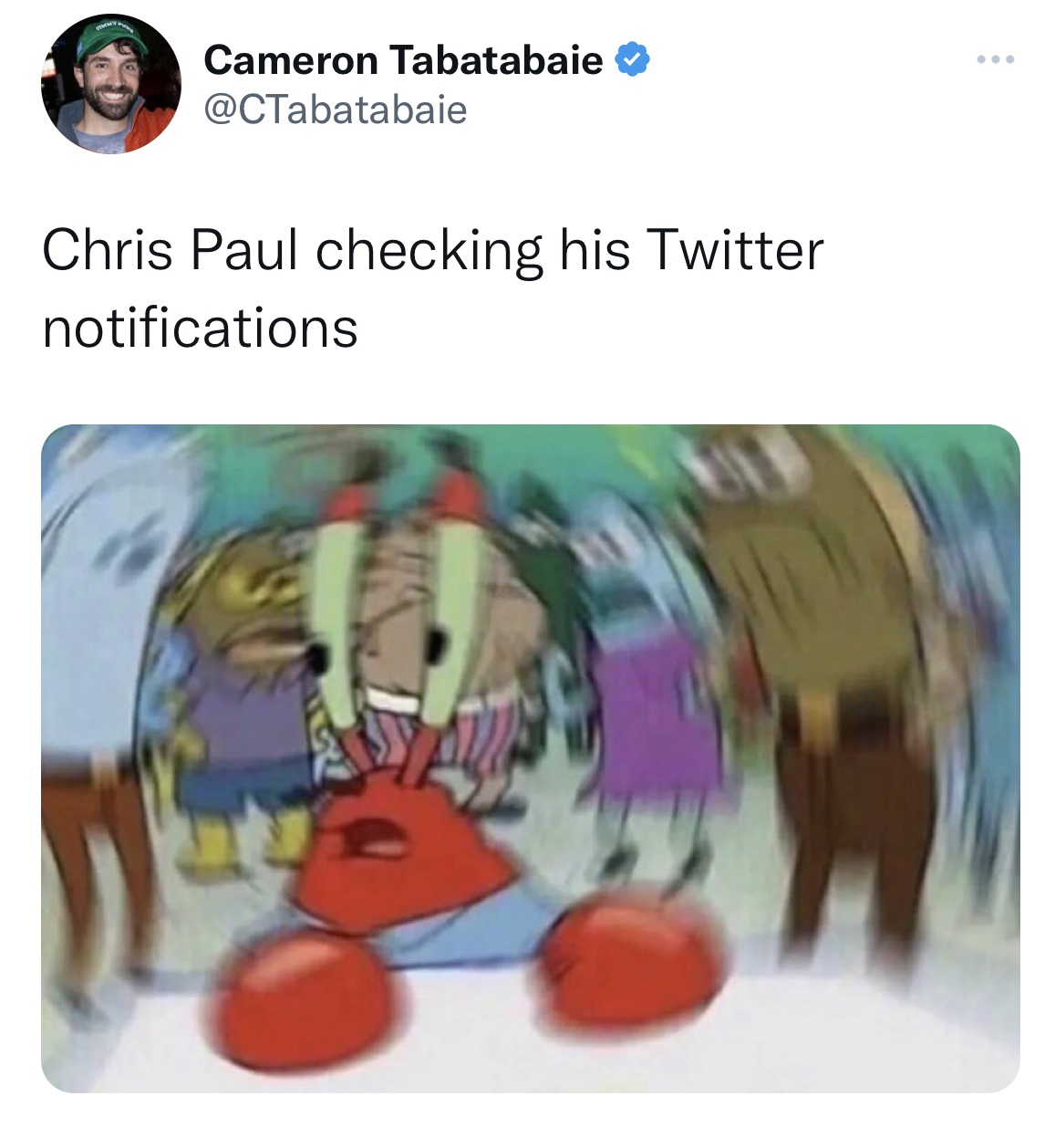 Chris Paul and Kim K memes - social anxiety meme - Cameron Tabatabaie Chris Paul checking his Twitter notifications