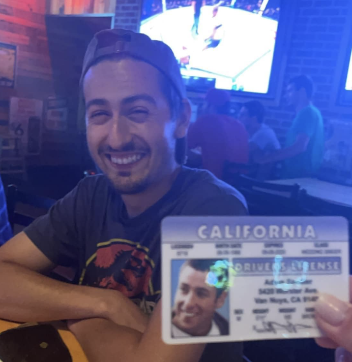 Adam Sandler Lookalikes  selfie - California Orives Lense