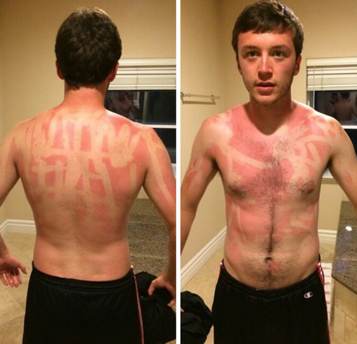 Turns out stick sunscreen doesn't apply that evenly.