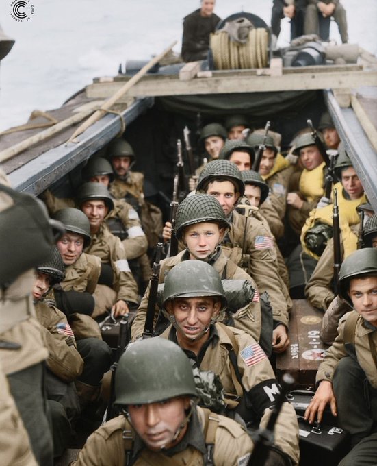 fascinating photos --  us troops ww2 in color - 29854 ig pass neer