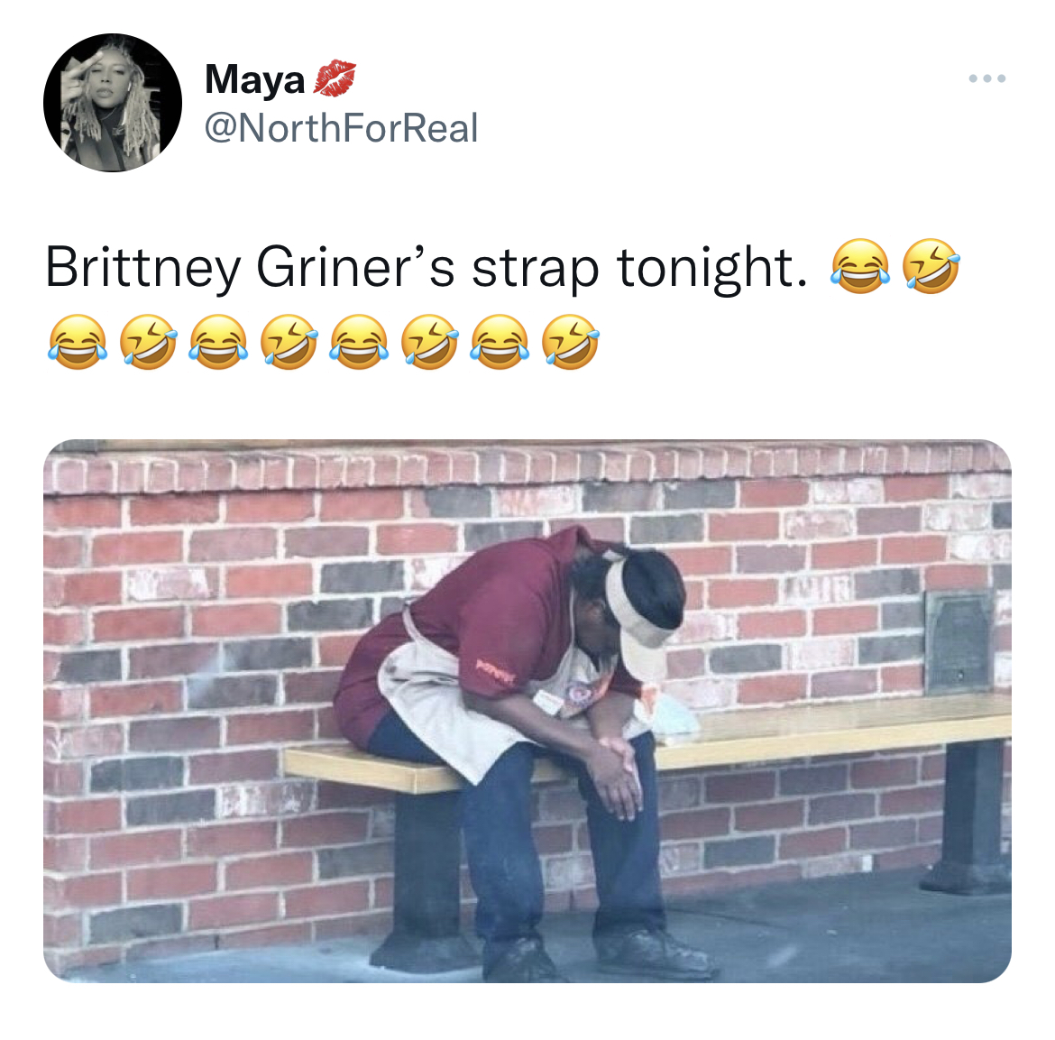 Brittney Griner Reactions - material - Maya Brittney Griner's strap tonight. ...