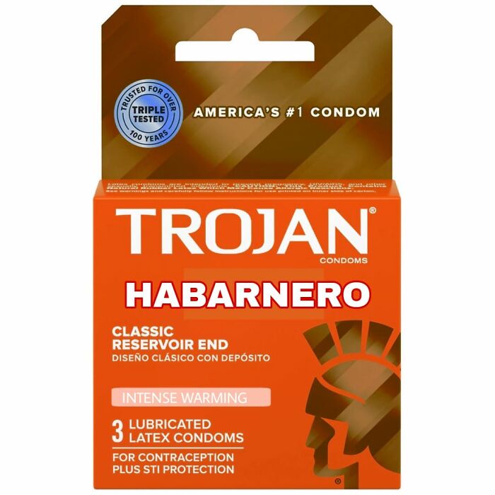 monday morning randomness - trojan condom - Trusted R Or Over Triple Tested Too Years America'S Condom shost.200 Electr Trojan Habarnero Classic Reservoir End Diseo Clsico Con Depsito Intense Warming Partner Lubricated 3 For Contraception Plus Sti Protect