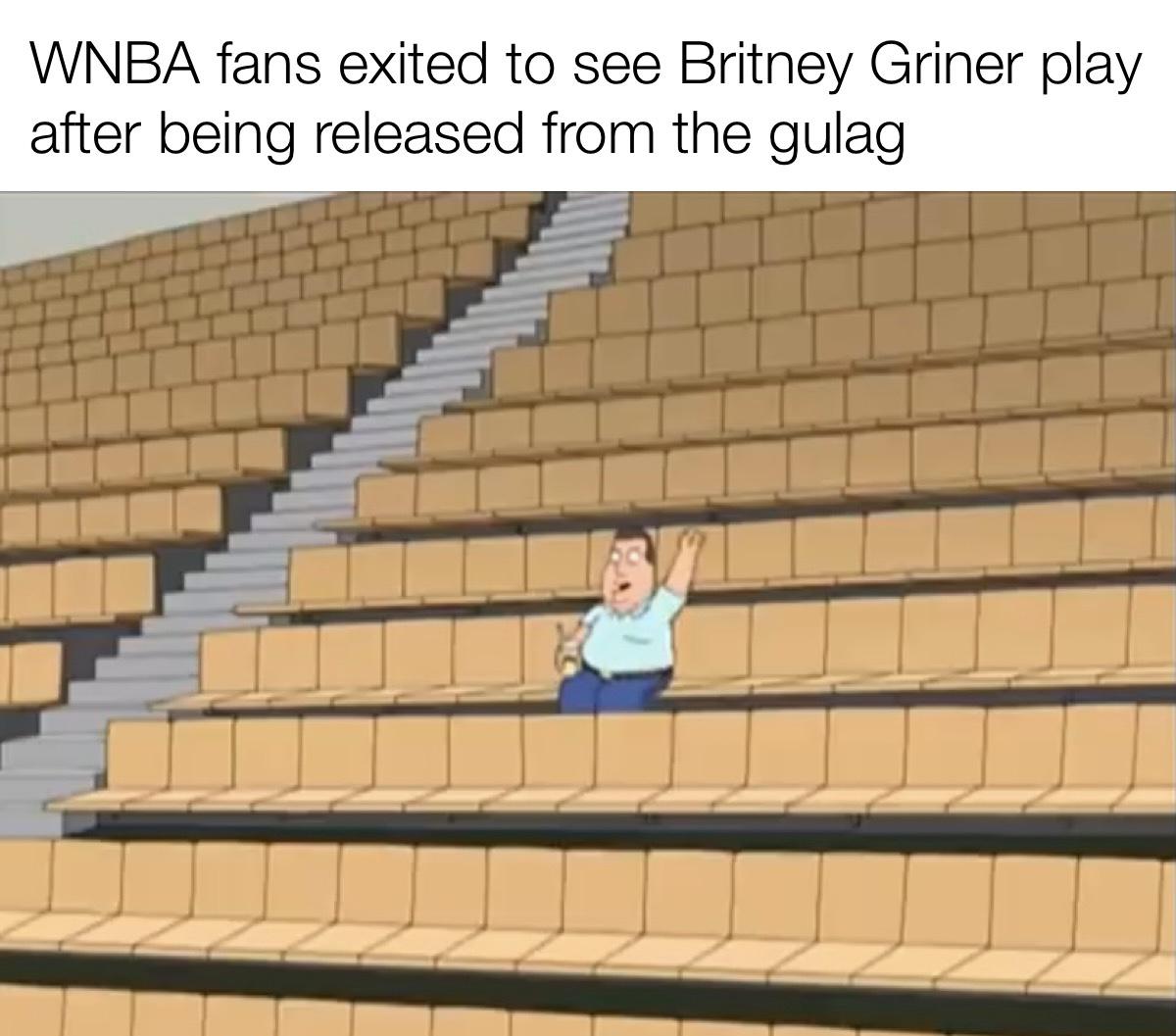 monday morning randomness - material - Wnba fans exited to see Britney Griner play after being released from the gulag