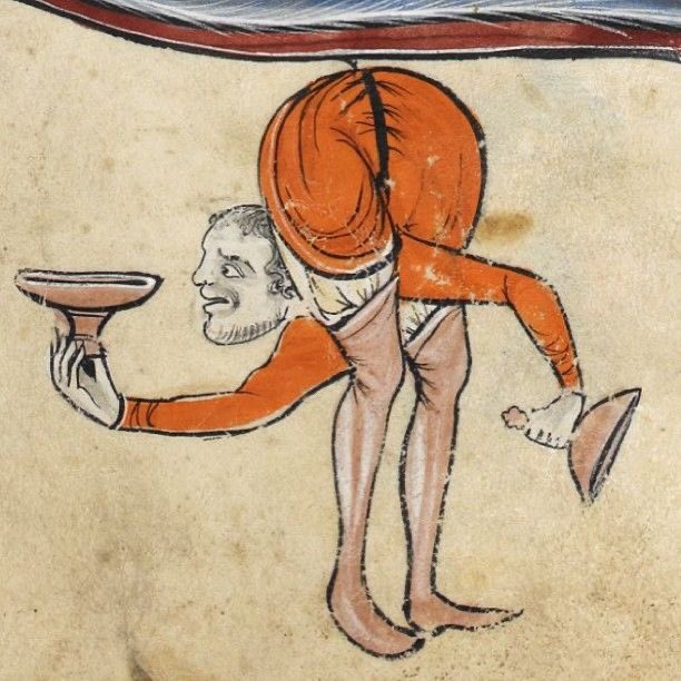 Weird Medieval Guys - medieval yoga manuscript
