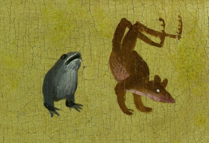 Weird Medieval Guys - hieronymus bosch frog and rat