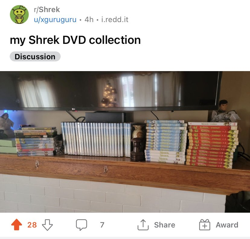 good posts from reddit - shelving - rShrek uxguruguru 4h. i.redd.it my Shrek Dvd collection Discussion 28 7 Are Award