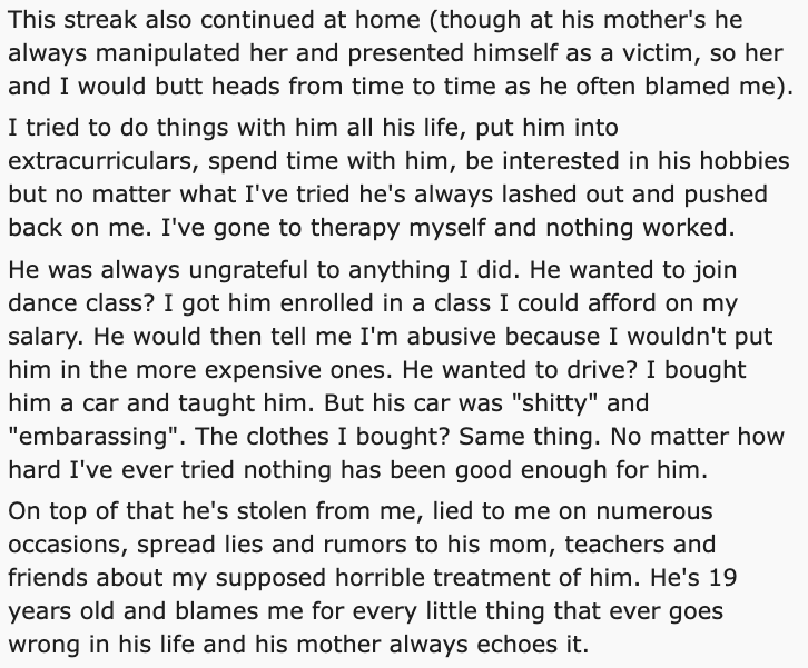 gay son disowned reddit - there's a girl by the tracks kannada meaning - This streak also continued at home though at his mother's he always manipulated her and presented himself as a victim, so her and I would butt heads from time to time as he often bla