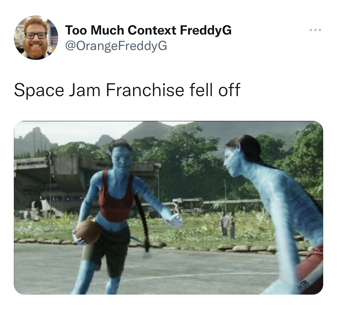 tweets dunking on celebs - water resources - Too Much Context FredyG G Space Jam Franchise fell off Ath