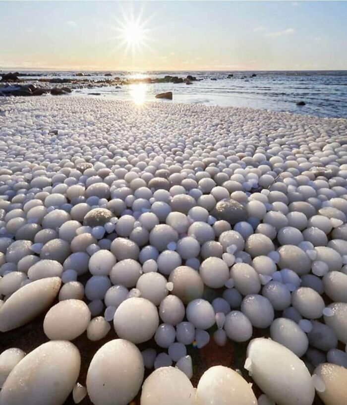 monday morning randomness - ice eggs in finland photography