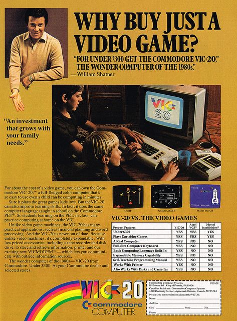 Vintage Gaming Ads - vic 20 -