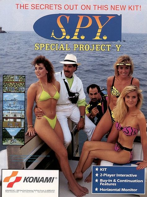 Vintage Gaming Ads - spy special project y - The Secrets Out On This New Kit! Spy Special Project Y any C Grundry Trgo Konami