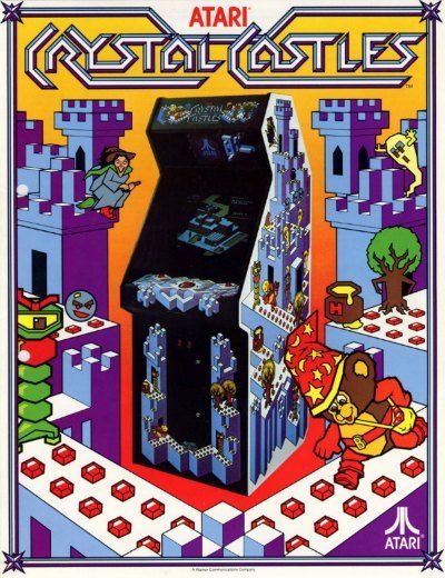 Retro Gaming Kits - crystal castles arcade flyer -