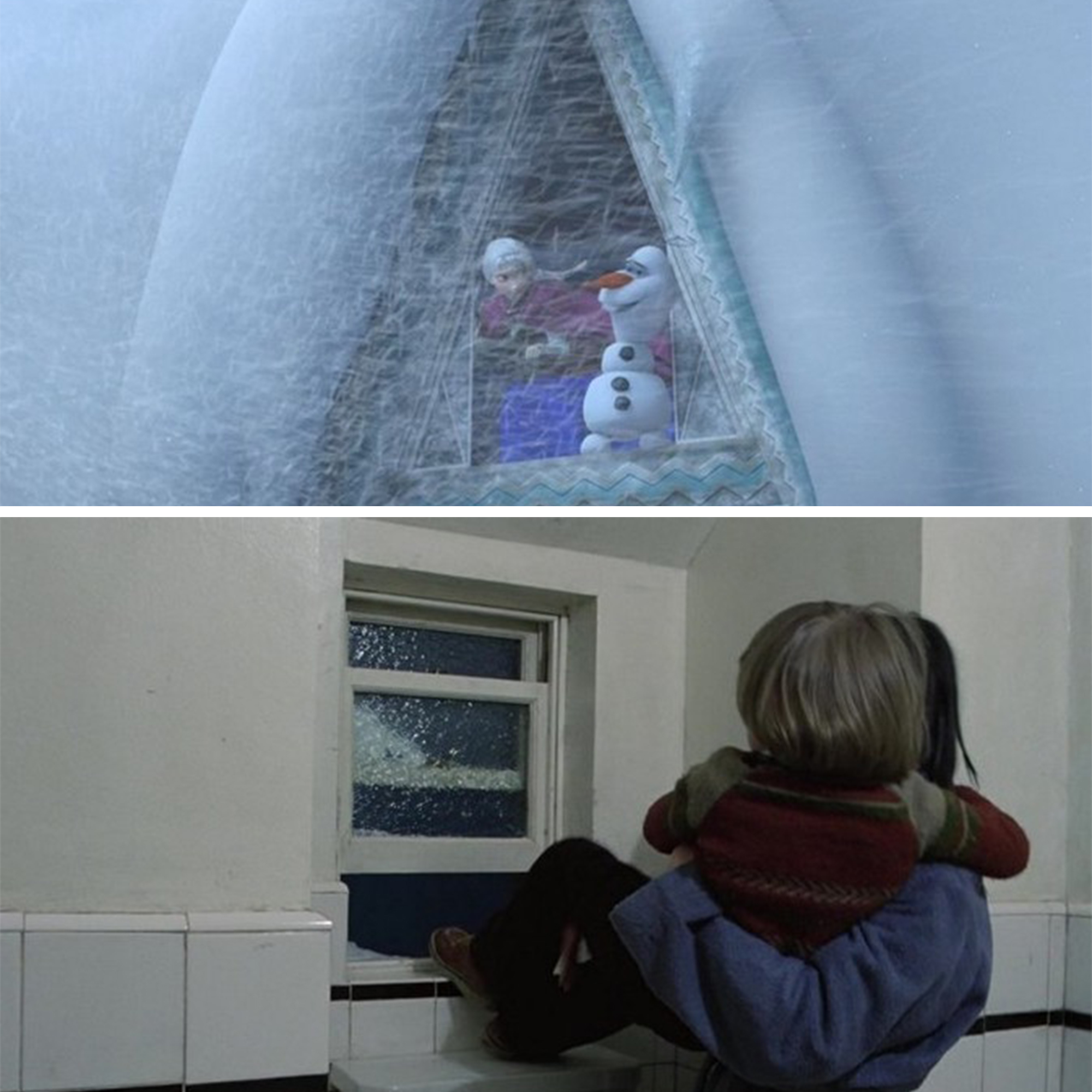 Disney's Frozen and The Shining Conspiracy - shining escape from window