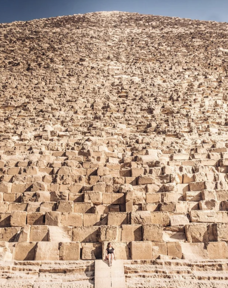Great Pyramid of Giza is absolutely massive.