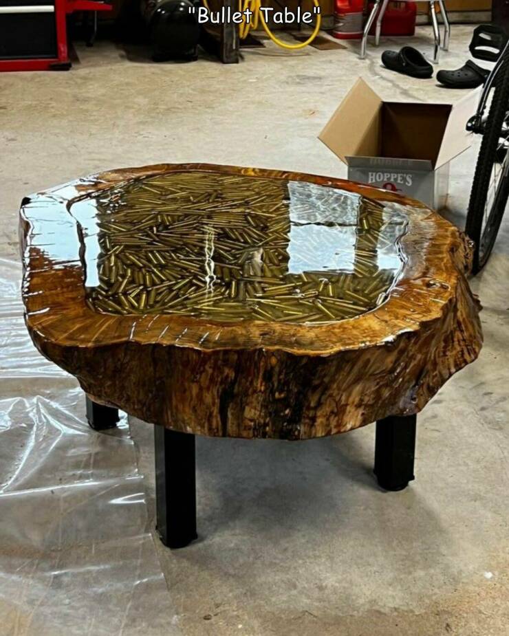 cool pics and memes  - coffee table - 'Bullet Table" Hoppe'S 10
